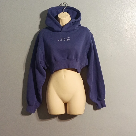 Balance vitality athletica hi front low back cropped purple hoodie - Picture 7 of 17